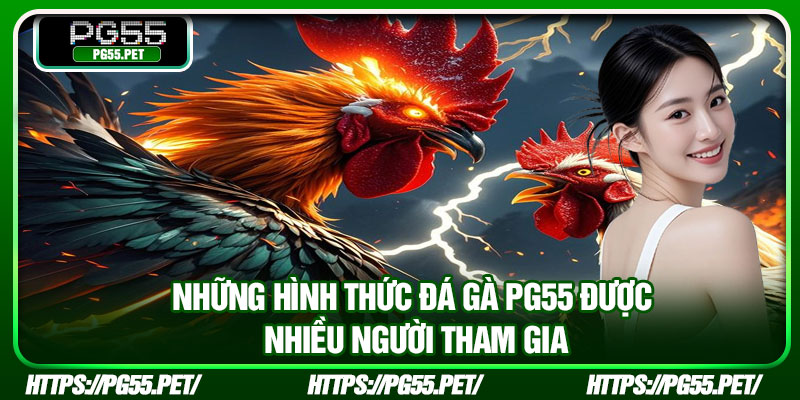 Những hình thức đá gà PG55 được nhiều người tham gia
